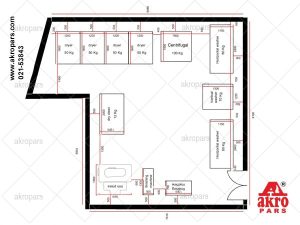 Laundry engineering layout and facilities map 1