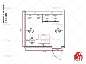 Laundry engineering layout and facilities map 8